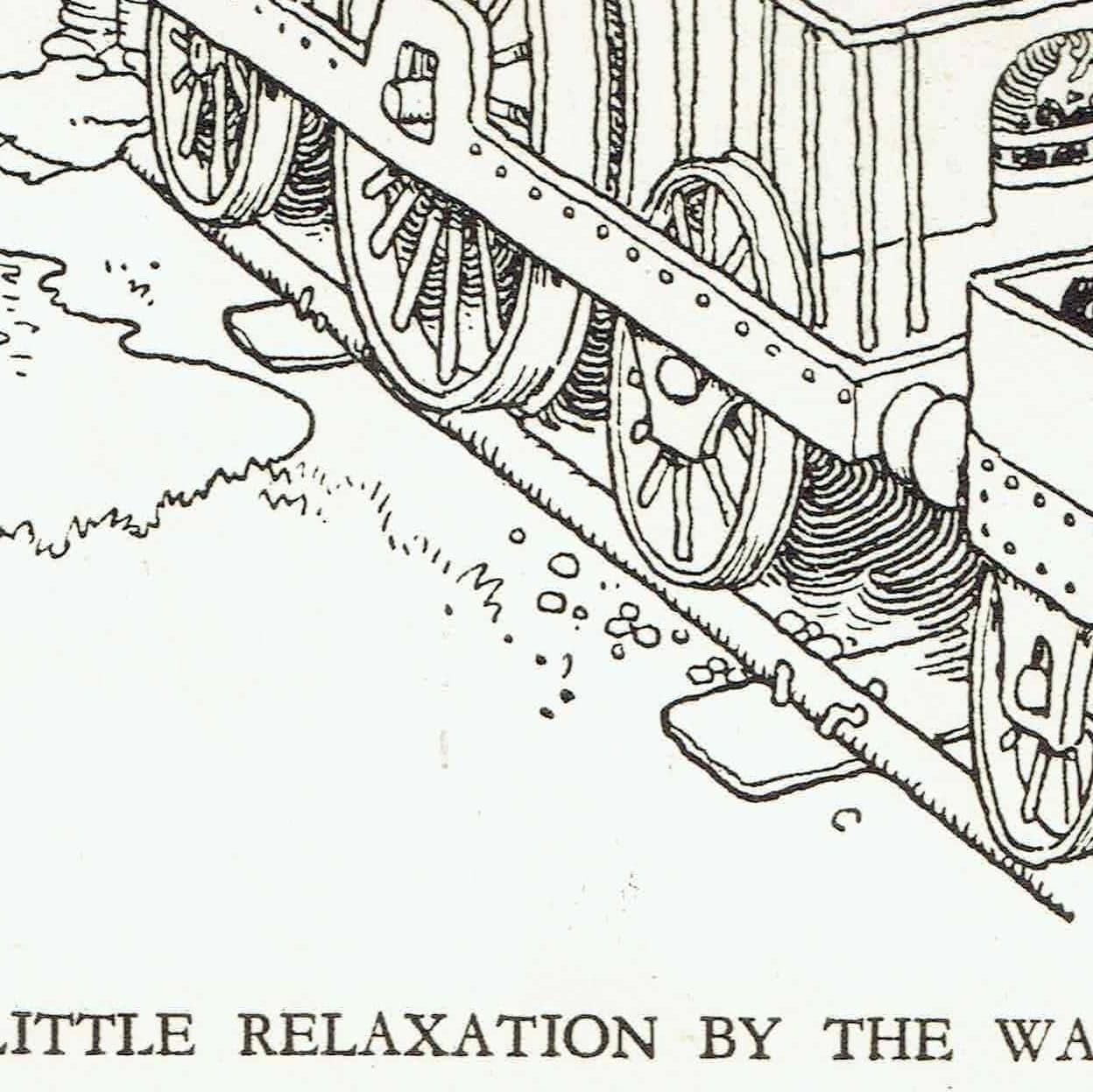 1935 Railway Humour - Original Vintage Print By Heath Robinson - Great Western Railway Centenary Cartoon Satire - 7 x 9.5 in - Image 9