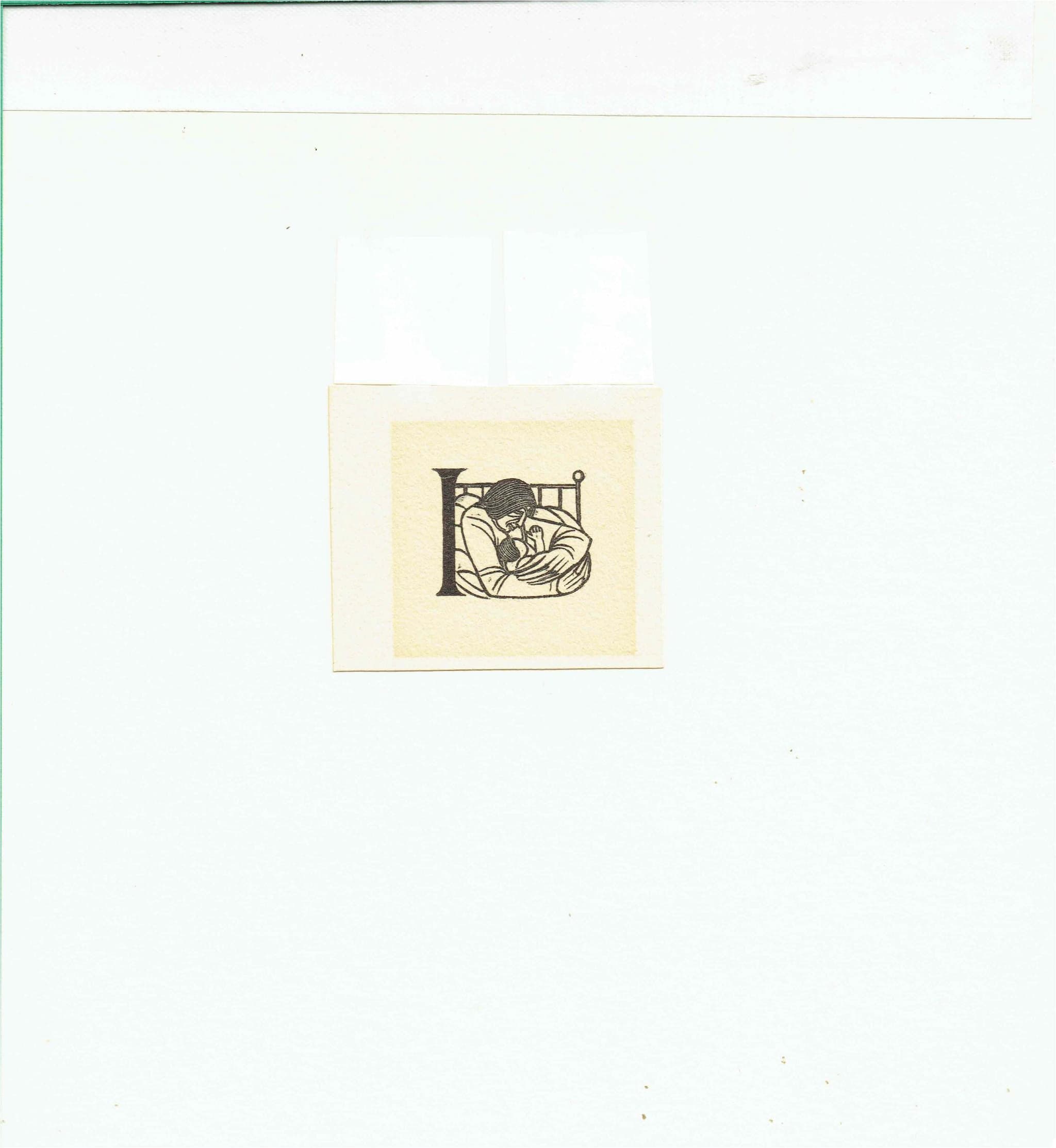 1929 Initial Letter Woodcuts Typography From Autumn Midnight by Eric Gill - Original Vintage Poetry Book - 2 x 2 in - Image 4