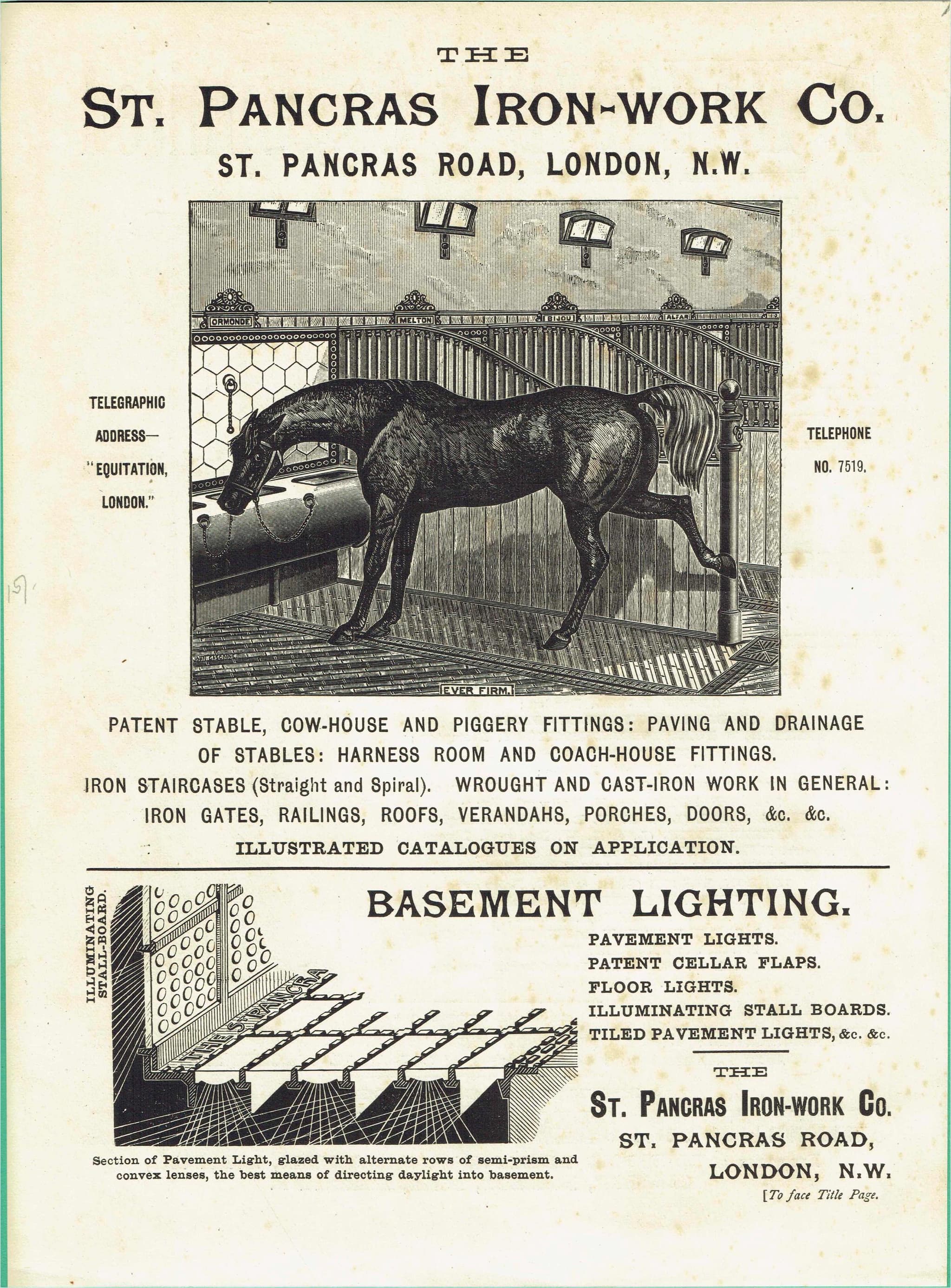 1898 Cranes, Hoists, Lifts, Ironworks Architectural Advertisement Print - W Fullerton - Building Illustration - 8 x 10.75 in - Image 5