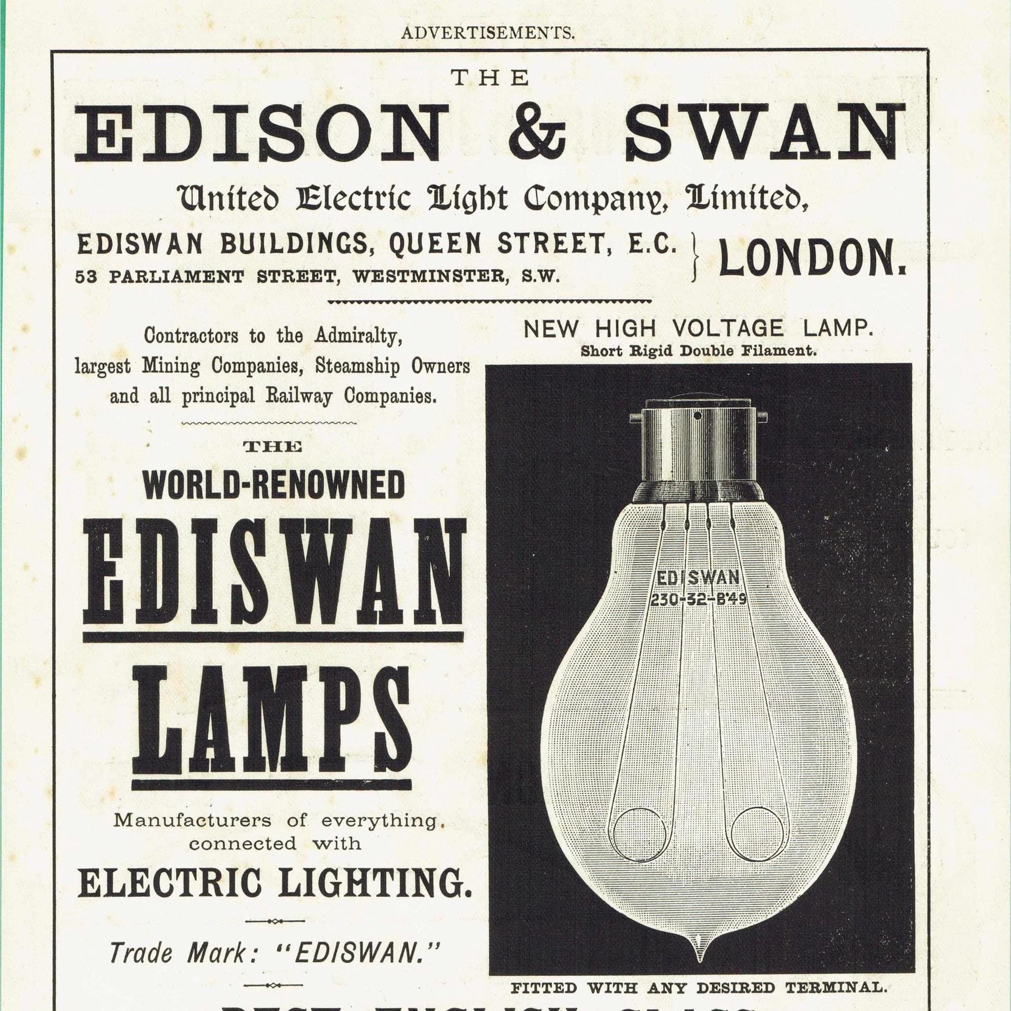 1898 Wrought Iron Doors Frames Print - St Pancras Iron Works, Spiral Stairs, Iron Roofs & Ediswan Lamps - Antique Plate - 8 x 10.75 in - Image 2