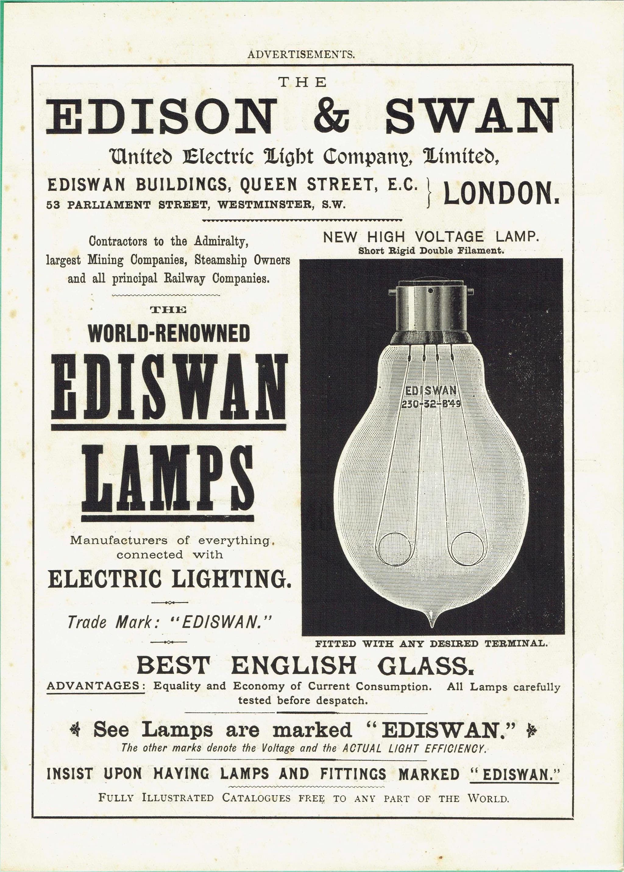 1898 Wrought Iron Doors Frames Print - St Pancras Iron Works, Spiral Stairs, Iron Roofs & Ediswan Lamps - Antique Plate - 8 x 10.75 in - Image 6