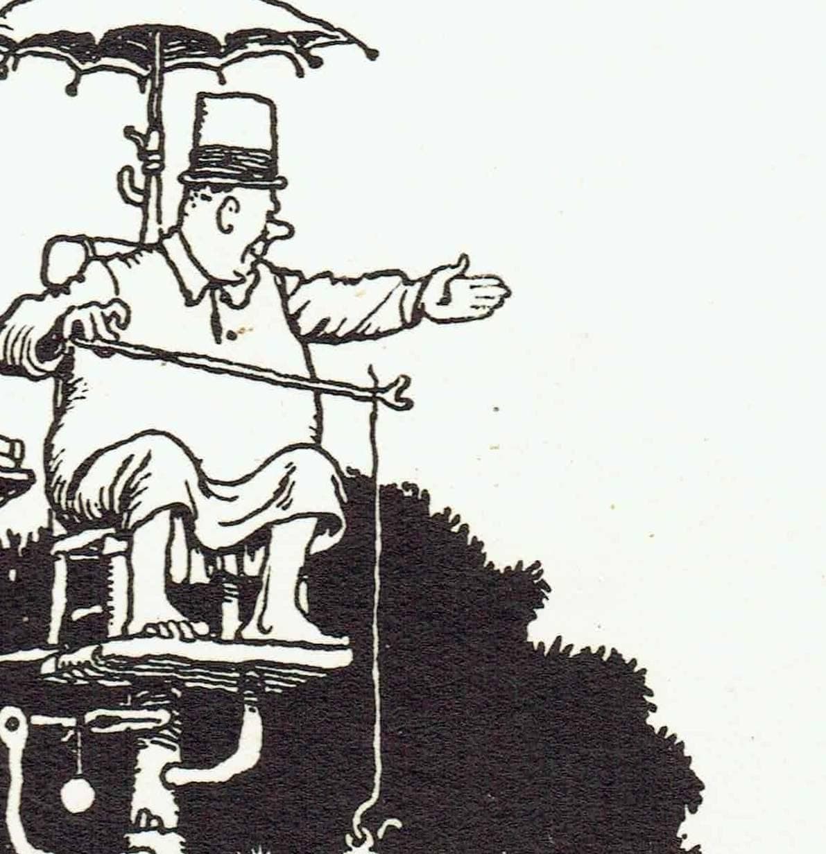 1935 Railway Signals Cartoon - Original Vintage Print By Heath Robinson - Great Western Railway Centenary Humour - 7 x 9.5 in - Image 7