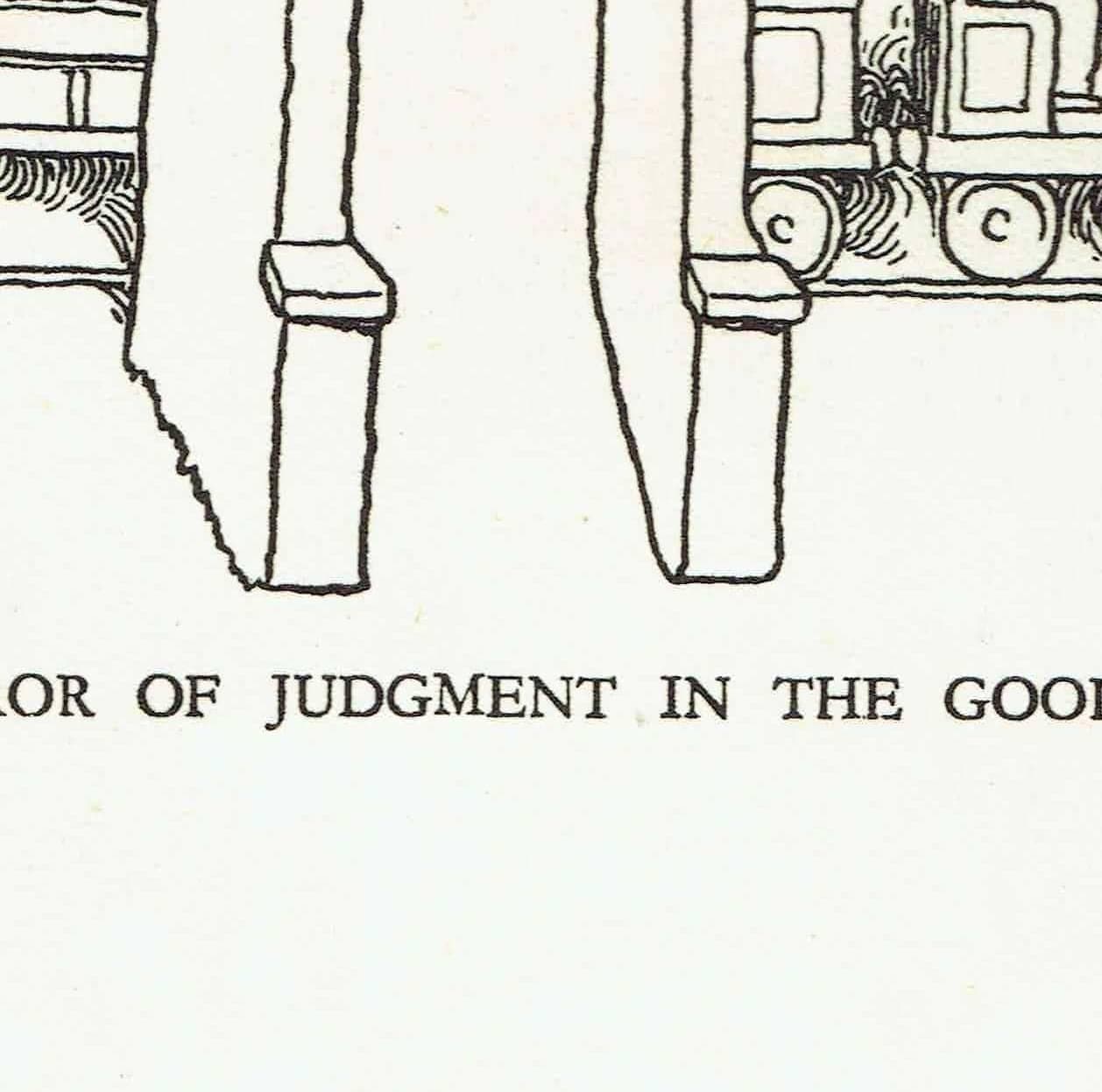 1935 Railway Signals Cartoon - Original Vintage Print By Heath Robinson - Great Western Railway Centenary Humour - 7 x 9.5 in - Image 9