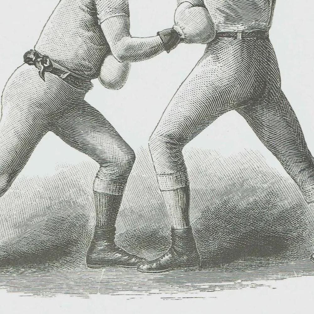 1889 Cross-Counter Body-Blow Boxing - Original Antique Print - Badminton Library Victorian Sports Pugilism Athletic - 5 x 7 in - Image 4