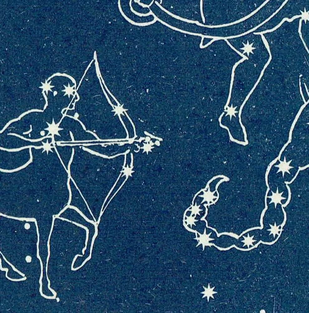 1944 Original Vega Quarter Summer Constellation Figures Stars Print - Celestial Navigation Map - Rev James Gall Atlas - 4 x 6 in - Image 5