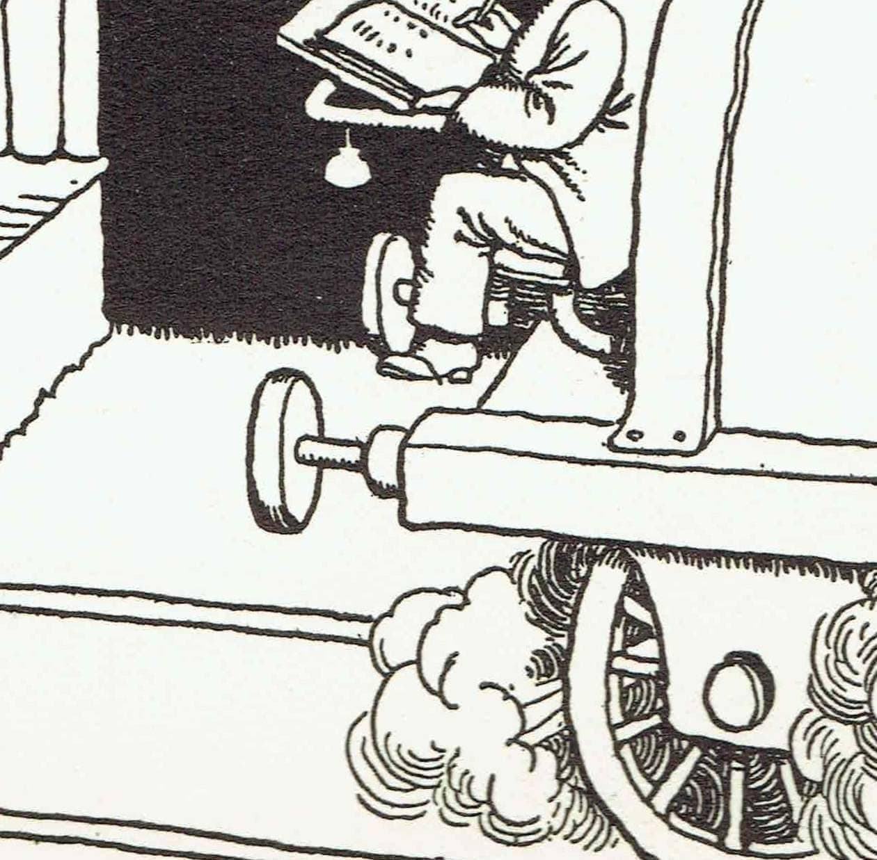 1935 Railway Humour - Original Vintage Print By Heath Robinson - Great Western Railway Centenary Cartoon Satire - 7 x 9.5 in - Image 9