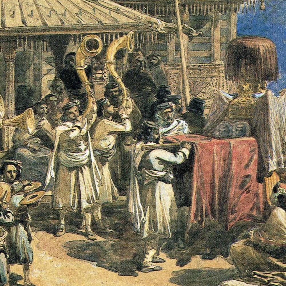 1860 Kothi Temple Ceremony - Original Vintage Print By Simpson - India Himalayan Mountain Worship Religious Study - 9.25 x 8.5 in - Image 4