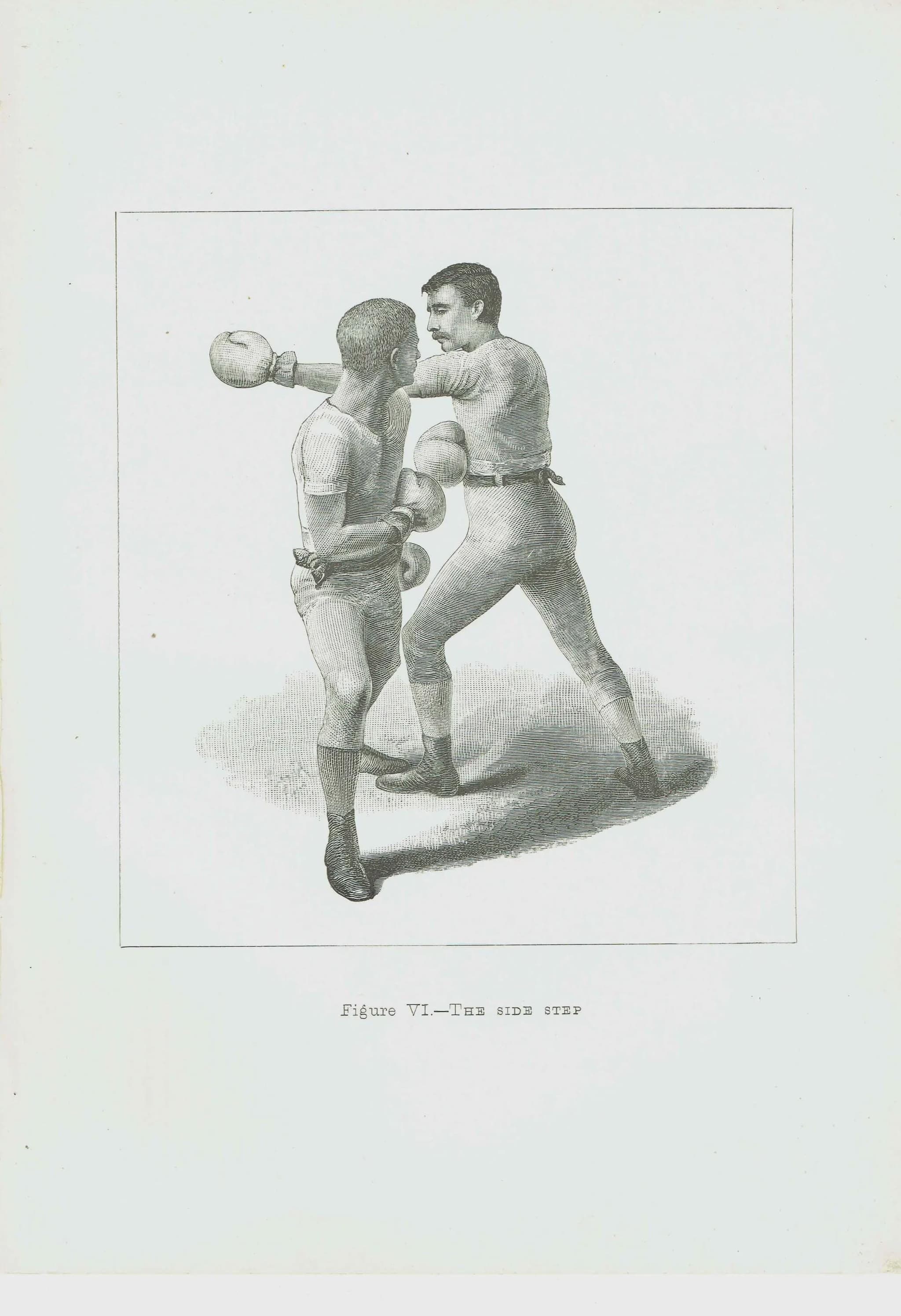 1889 Boxing Side Step - Original Antique Print - Badminton Library Victorian Sports Pugilism Athletic Training Illustration - 5 x 7 in - Image 2