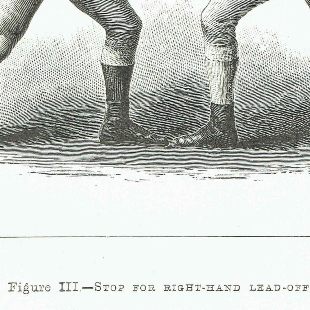 1889 Boxing Technique - Original Antique Print - Badminton Library Victorian Sports Pugilism Athletic Training Illustration - 5 x 7 in - Image 4
