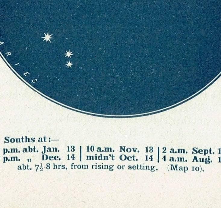 1944 Original Andromeda Aries Constellation Star Map Print - Celestial Navigation Chart - Vintage Astronomy Guide - 4 x 6 in - Image 5