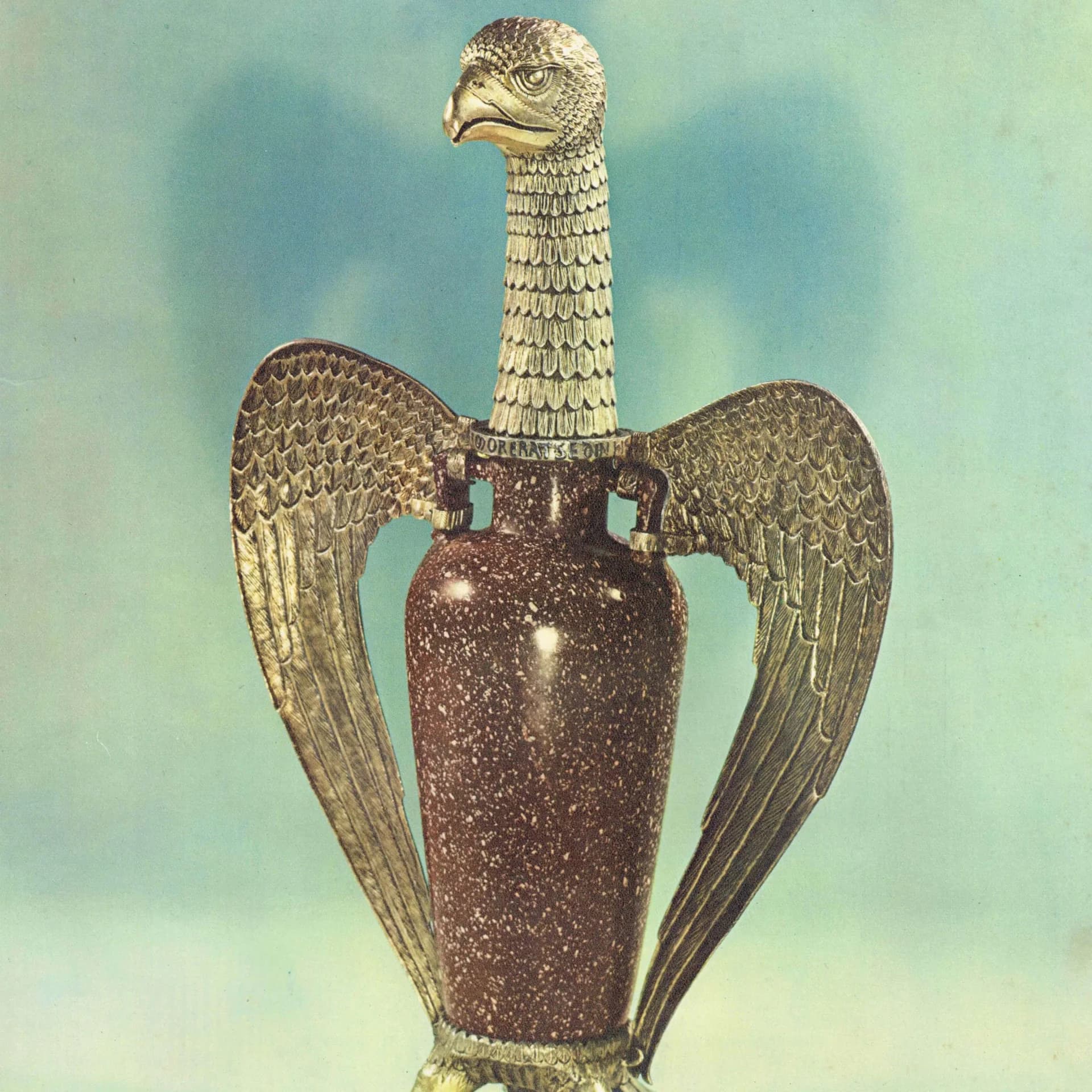 1947 Suger Aigle Vase - Original Vintage Print - 12th Century Medieval Goldsmith Reliquary French Art Soleils Folio - 9.75 x 13.4 in