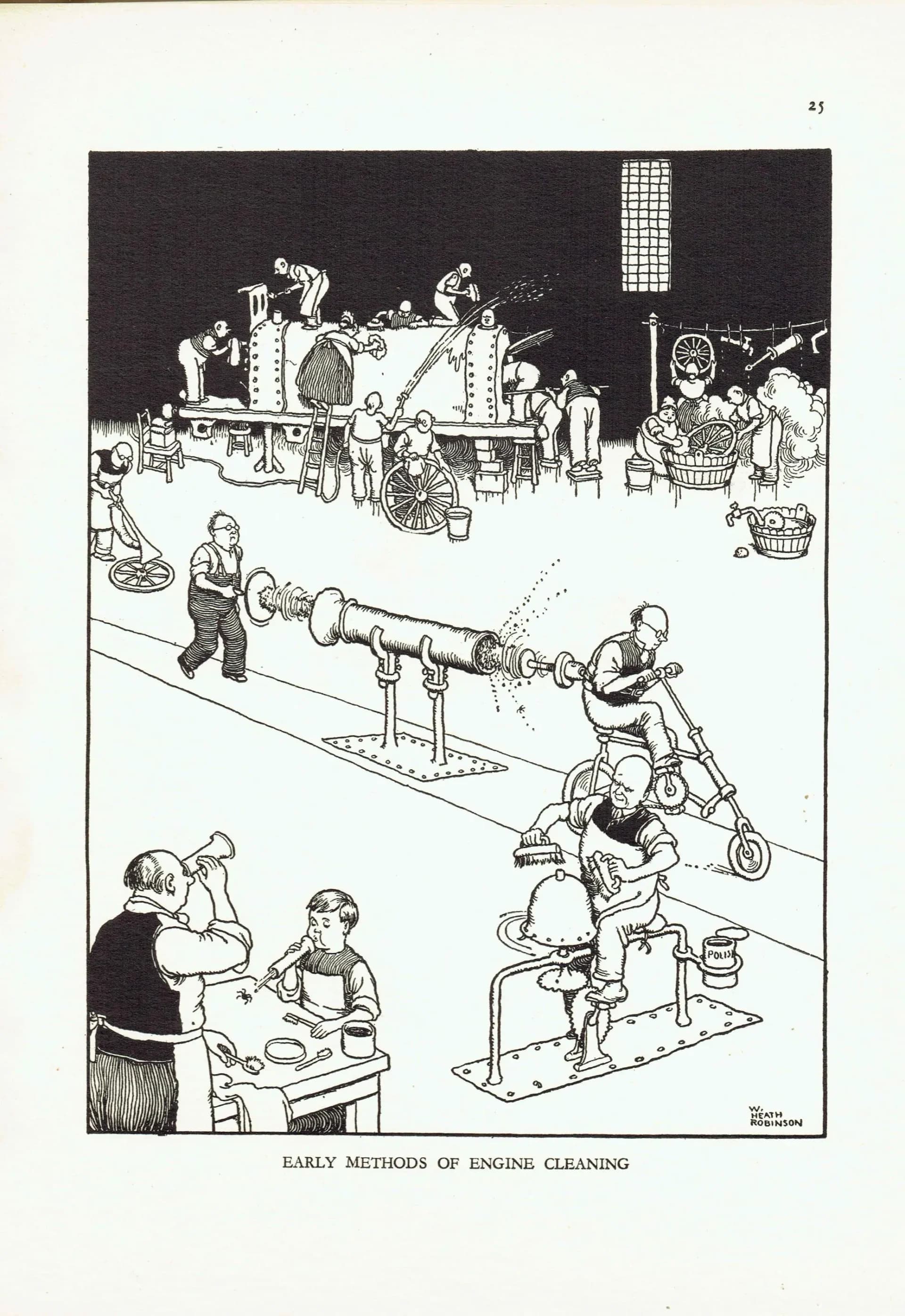 1935 Railway Policeman Saves Situation - Original Vintage Print By Robinson - Great Western Railway Humorous Cartoon - 7 x 9.5 in