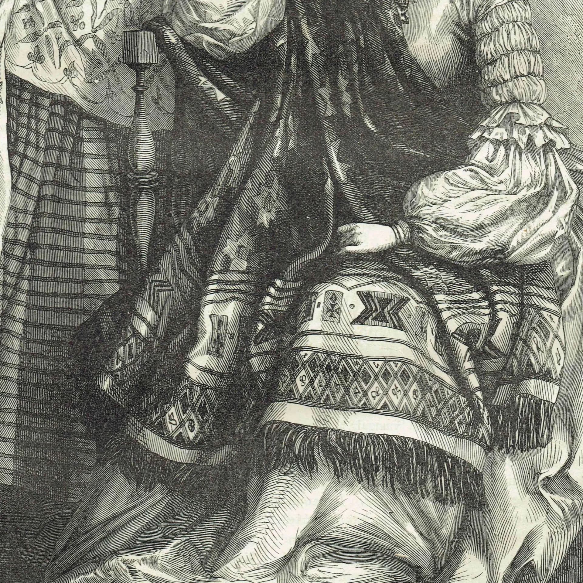 1875 Creole Lady of Senegal & Her Servant - Antique Engraving - Victorian Africa Portrait Illustrated Travels Bates - 8 x 11.5 in