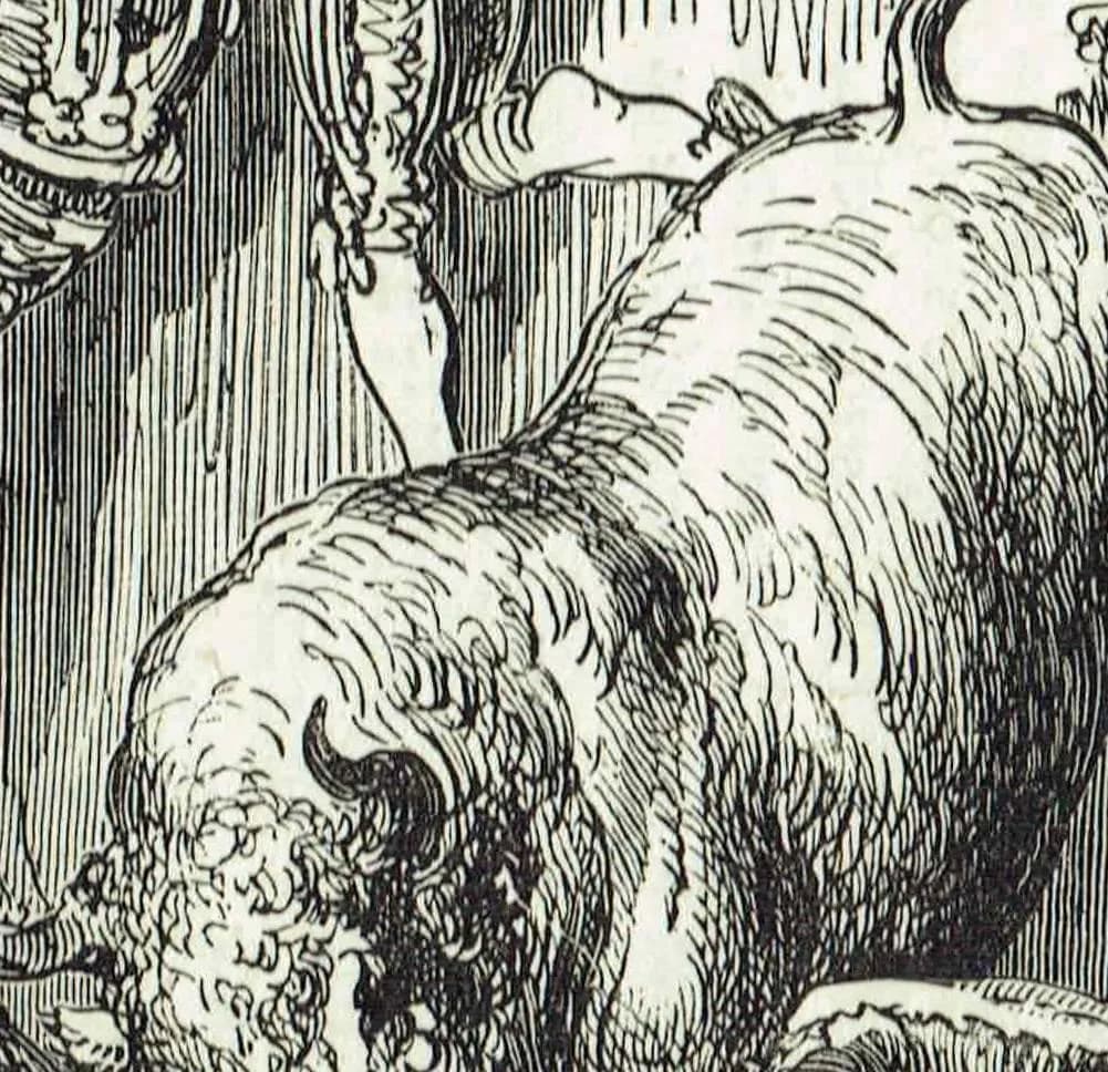 1870s Bull Leaping Arena Original Woodblock Print - Victorian Bullfighting Scene - Antique Book Illustration - 12 x 8.5 in
