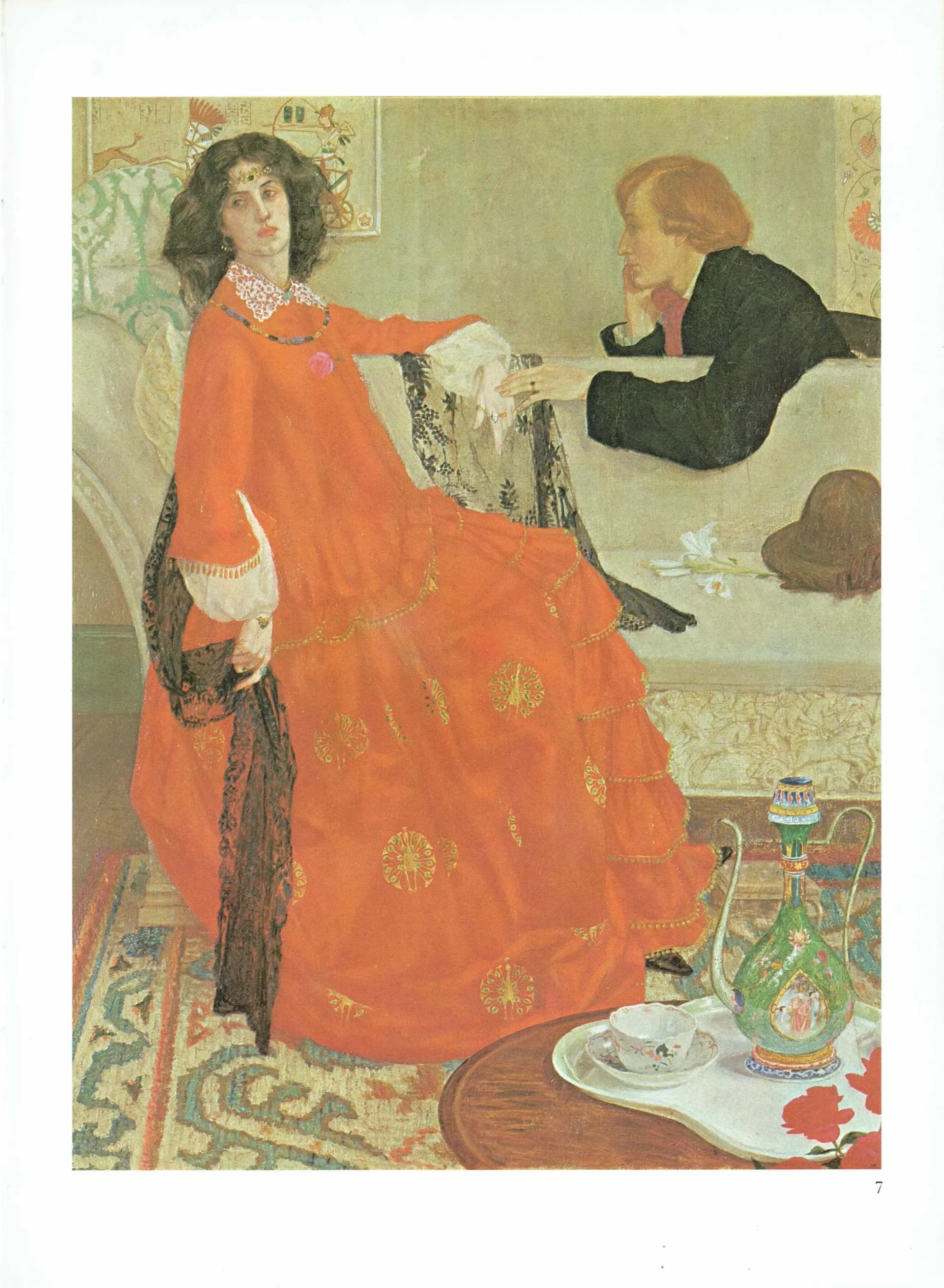 Faustine Vintage Print - Edwardian Woman Portrait by Armfield, 1979