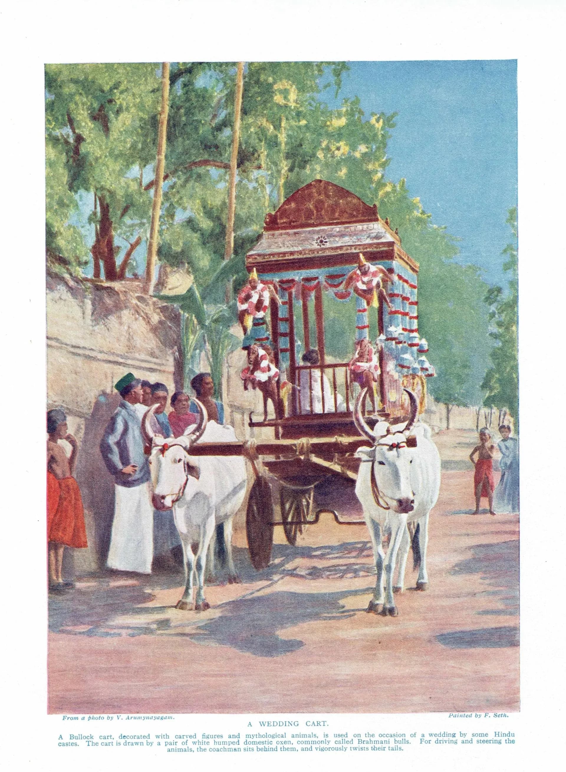 7.5 x 10 in — “Wedding Cart” — Print — 1913 — Book Illustration