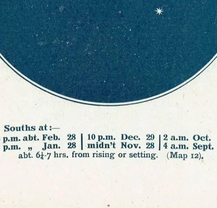 1944 Original Taurus Bull Constellation Star Map Print - Vintage Astronomy Atlas - Scientific Navigation Guide - 4 x 6 in