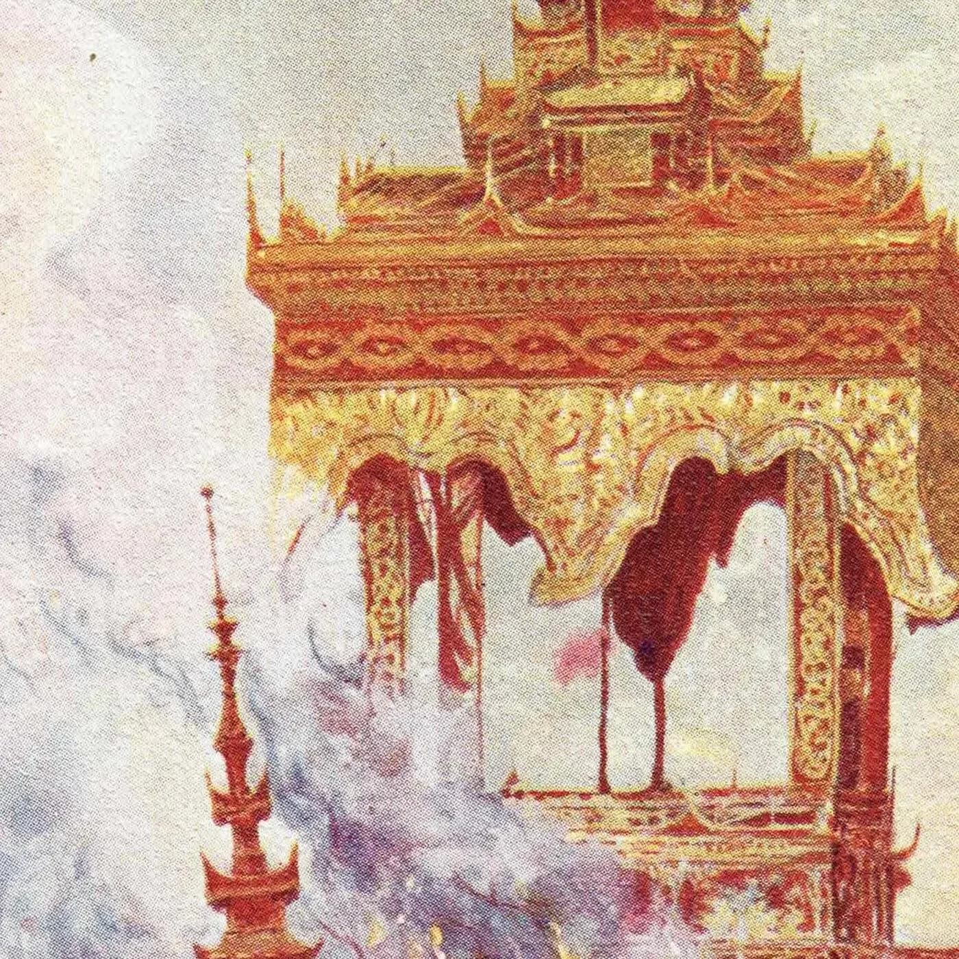 7.5 x 10 in — “Pongyi Cremation” — Print — 1913 — Book Illustration