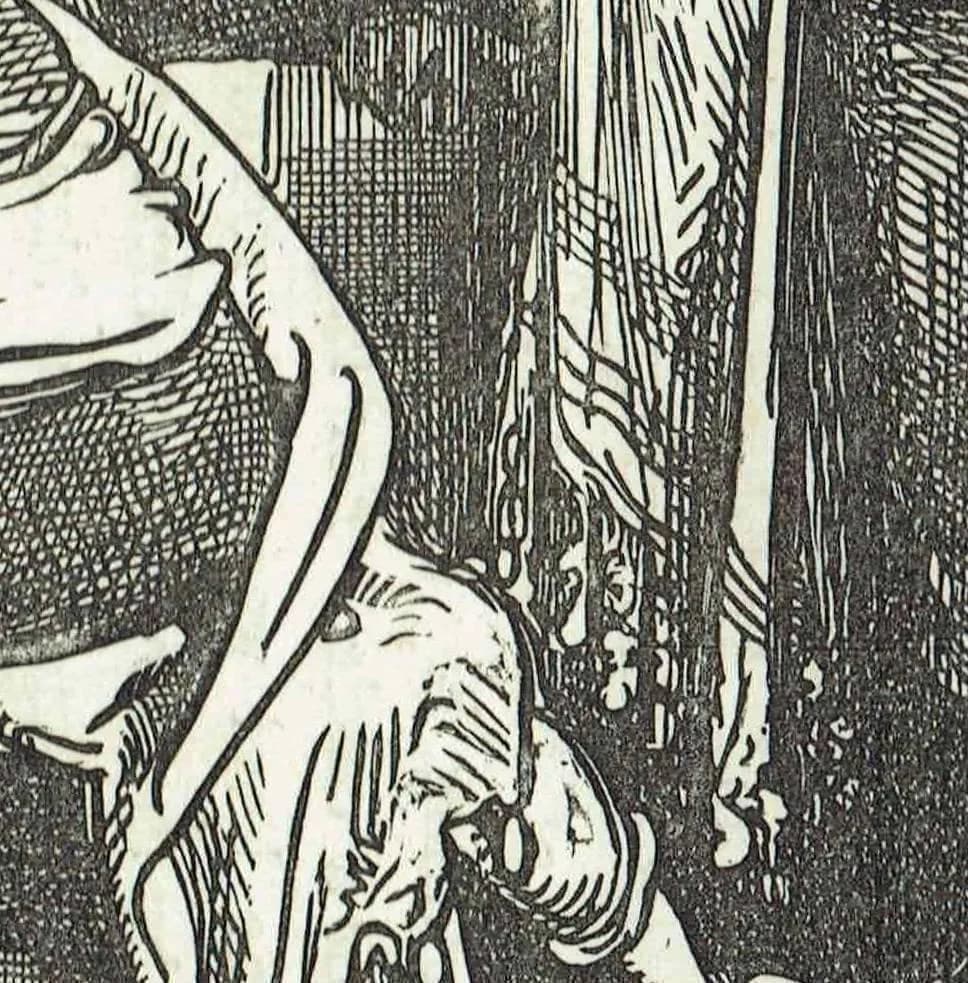 1870s Original Antique Company In A Spanish Inn Scene Woodblock Print - Victorian Travel Book Illustration - 12 x 8.5 in