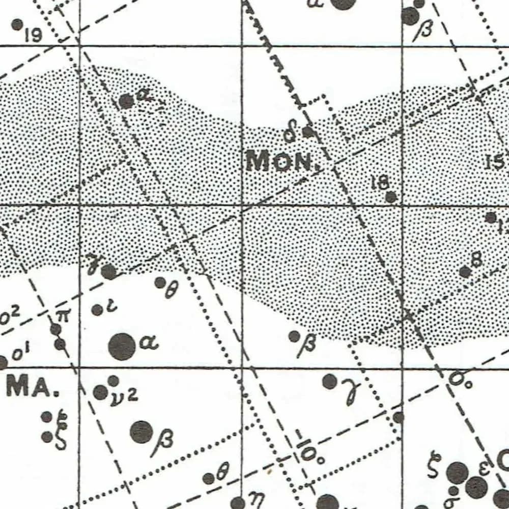 1978 Galactic Chart Map – Original Vintage Astronomy Print