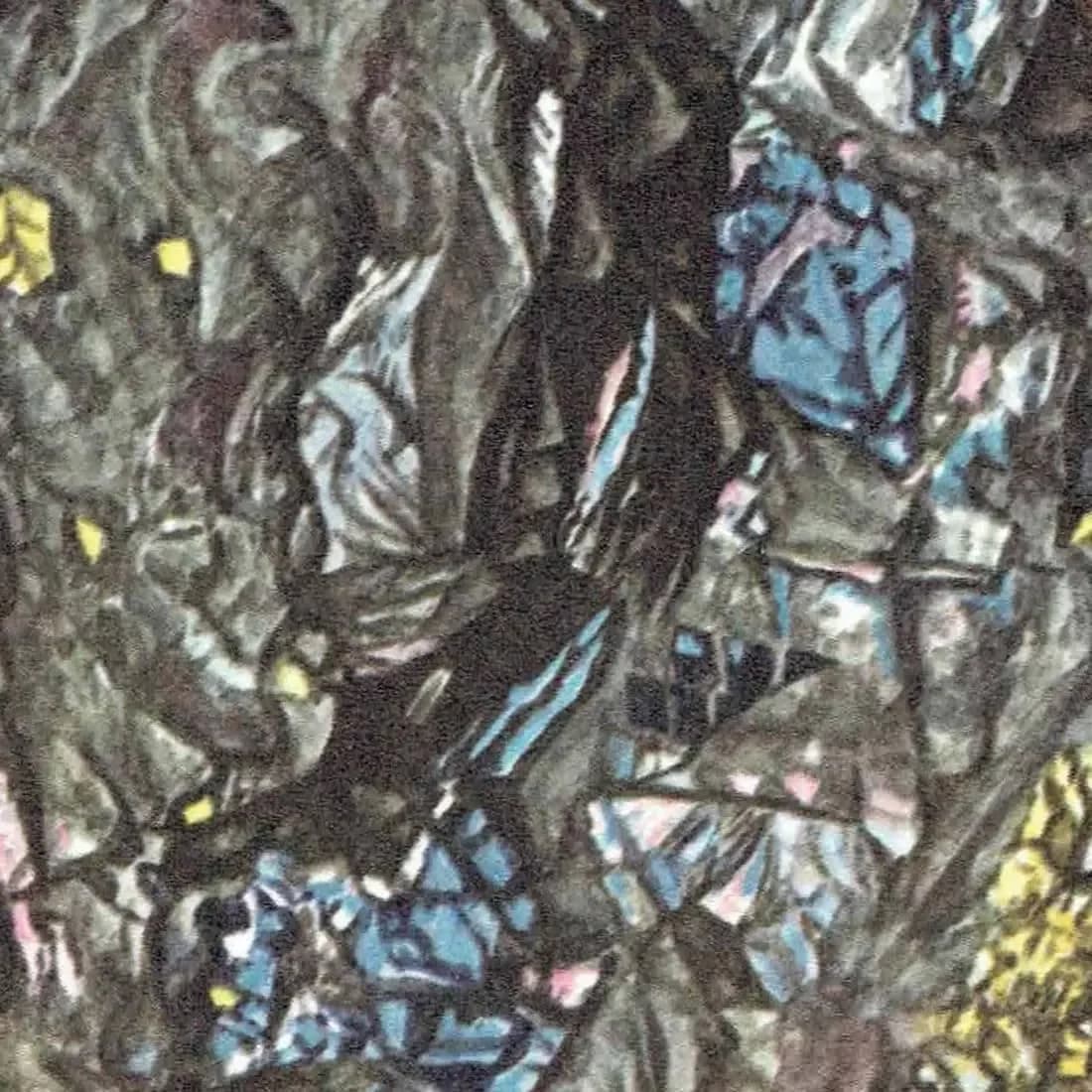 1969 Covellite Mineral - Original Vintage Print By Caspari - Scientific Natural History Geology Study Collection - 7.5 x 10.5 in