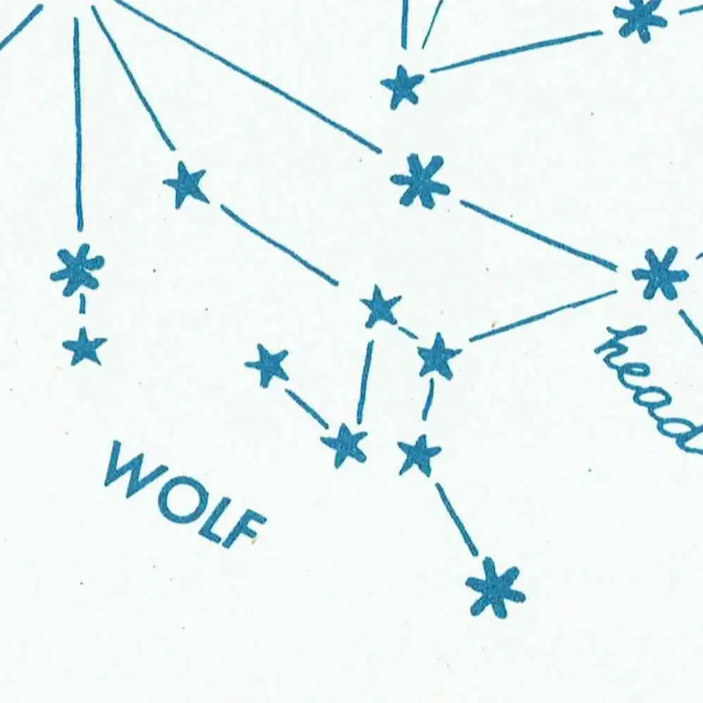 1952 Virgo Constellation Chart - Original Vintage Print By Rey - Zodiac Star Map Celestial Astronomy Educational - 8 x 11 in