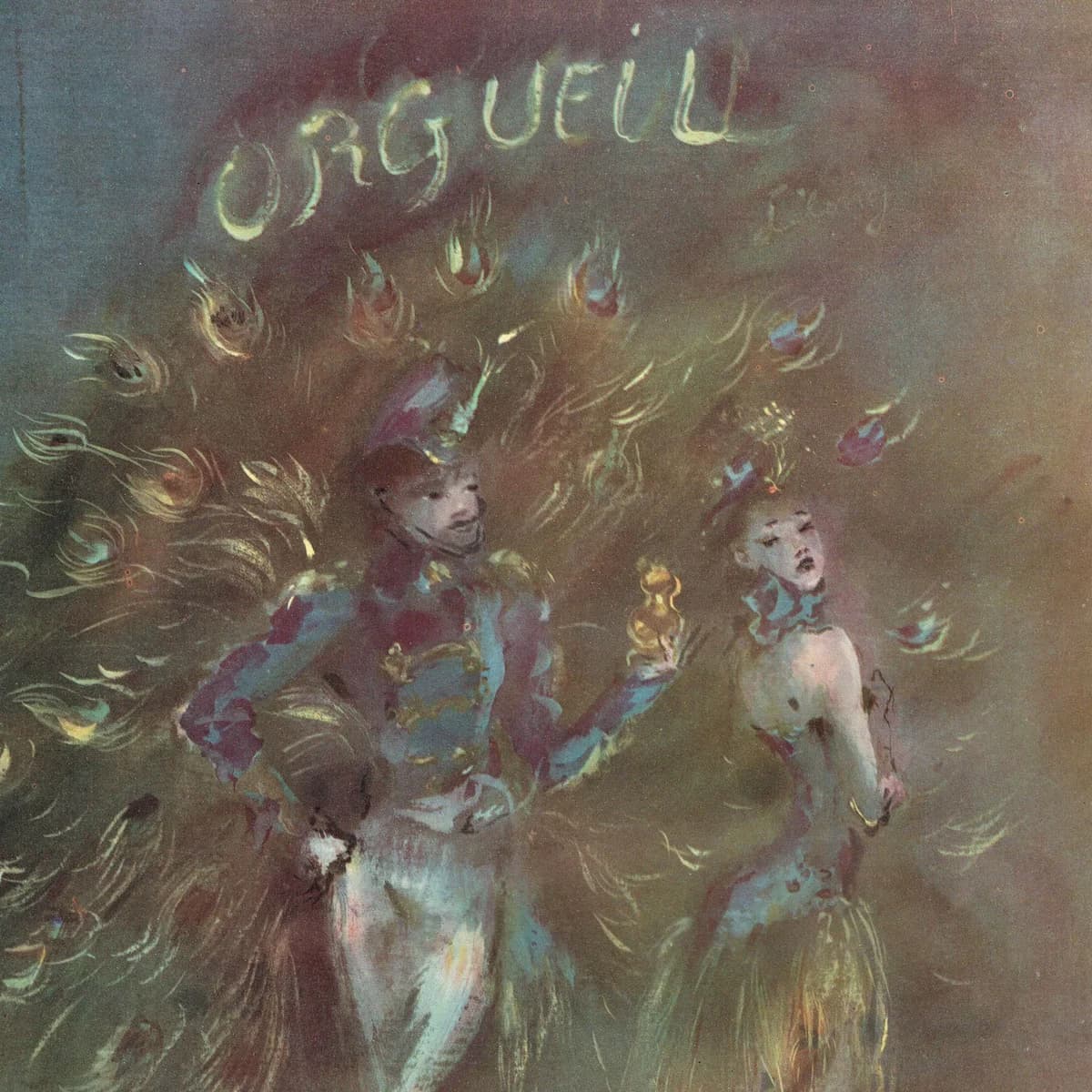 1947 Lucien Lelong Orgueil Perfume Ad - Original Vintage Print By de Nobili - French Haute Couture Fashion Art Soleils - 10 x 14.5 in