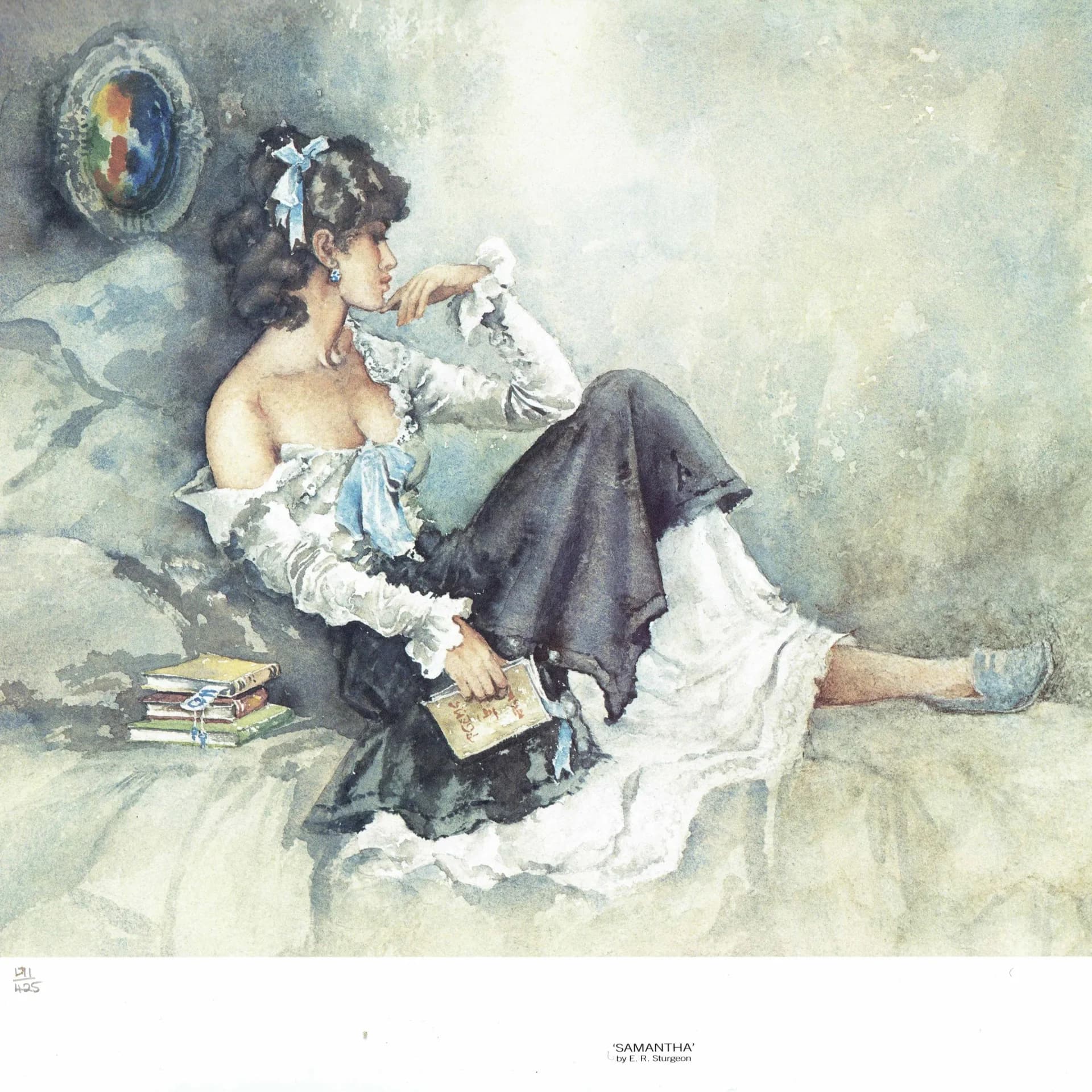 1990s Lucinda & Samantha Prints x2 - Vintage Limited Edition Signed By Sturgeon - 16.5 x 12 in
