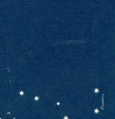 1944 Plough Constellation - Original Vintage Print By Gall - Star Atlas Celestial Navigation Astronomy Chart Map 1 - 4 x 6 in