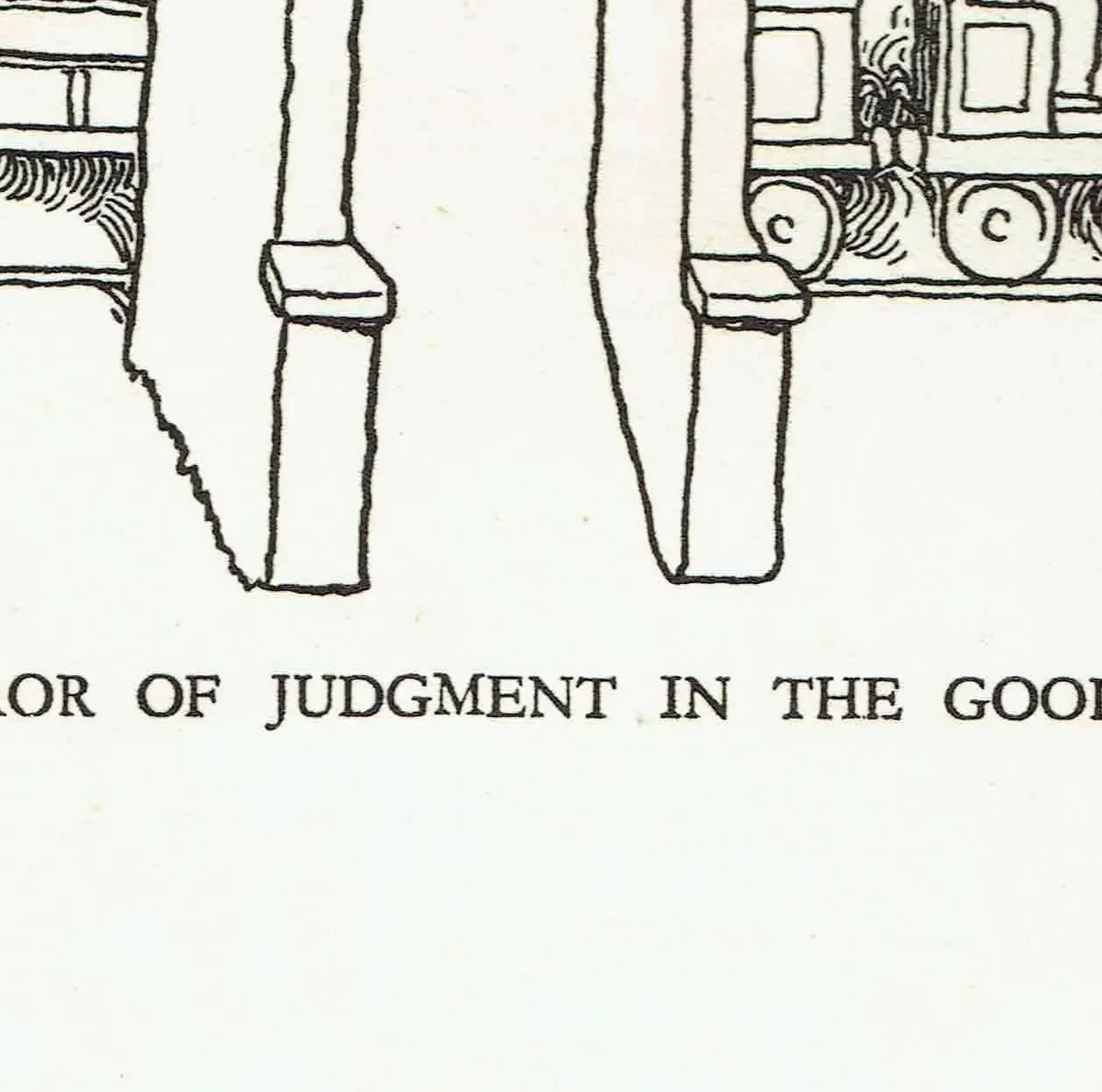 1935 Railway Signals Cartoon - Original Vintage Print By Heath Robinson - Great Western Railway Centenary Humour - 7 x 9.5 in