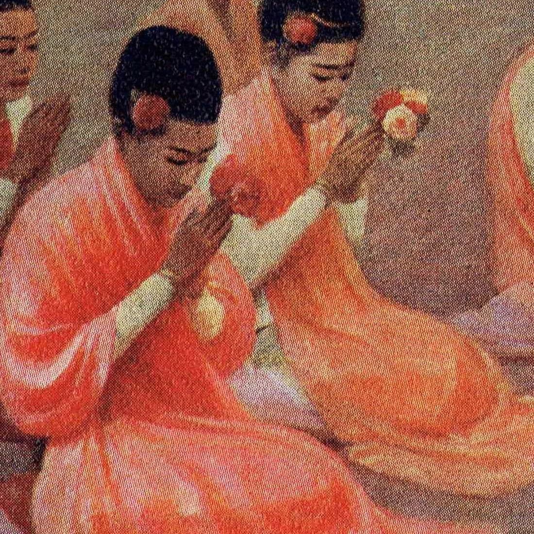 10 x 7.5 in — “Pagoda Worship” — Print — 1913 — Book Illustration