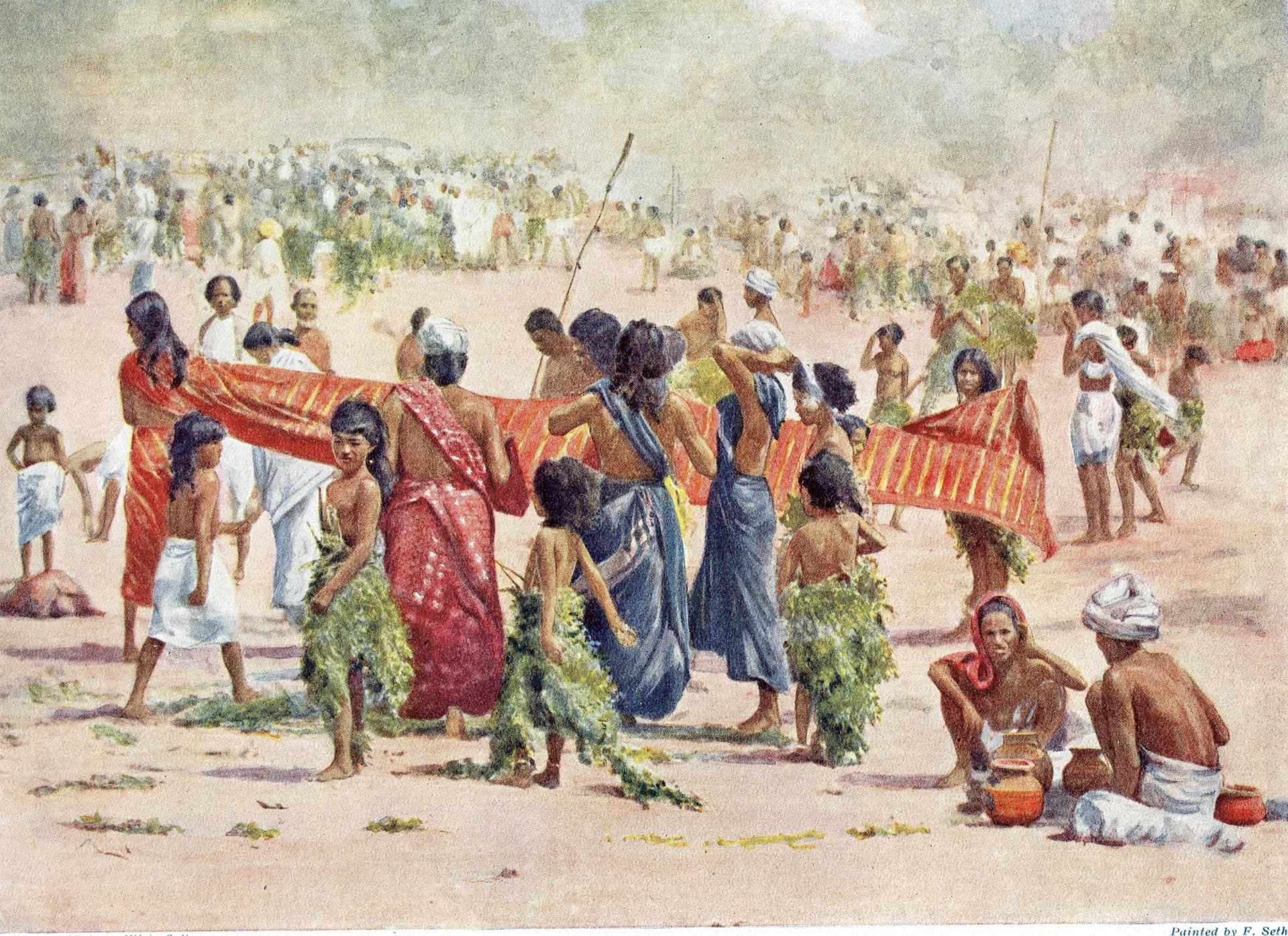10 x 7.5 in — “Periyapalayam” — Print — 1913 — Book Illustration