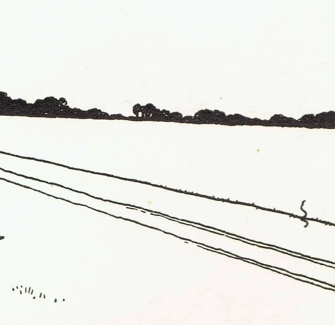 1935 Railway Smoke Contraption - Original Vintage Print By Heath Robinson - Great Western Centenary Humorous Cartoon - 7 x 9.5 in