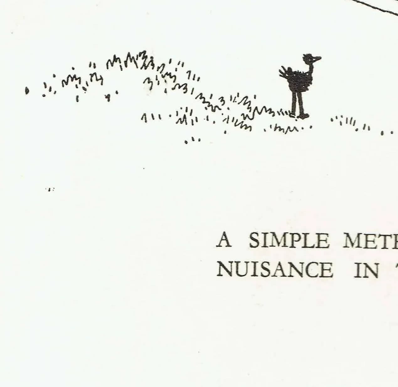1935 Railway Smoke Contraption - Original Vintage Print By Heath Robinson - Great Western Centenary Humorous Cartoon - 7 x 9.5 in