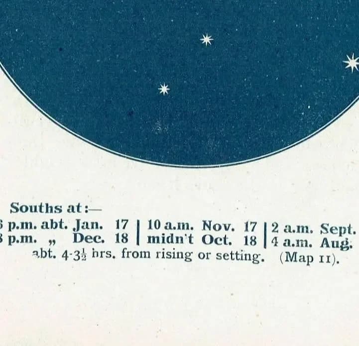 1944 Original Pisces Cetus Constellation Star Map Print - Vintage Astronomy Chart - Scientific Study Book Illustration - 4 x 6 in
