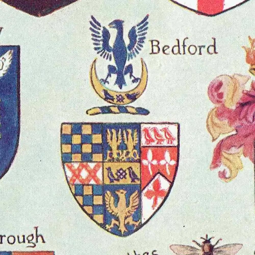 1922 British Public School Coats of Arms - Original Antique Print - Eton Harrow Rugby Winchester Heraldry Symbolism - 7.5 x 10.5 in