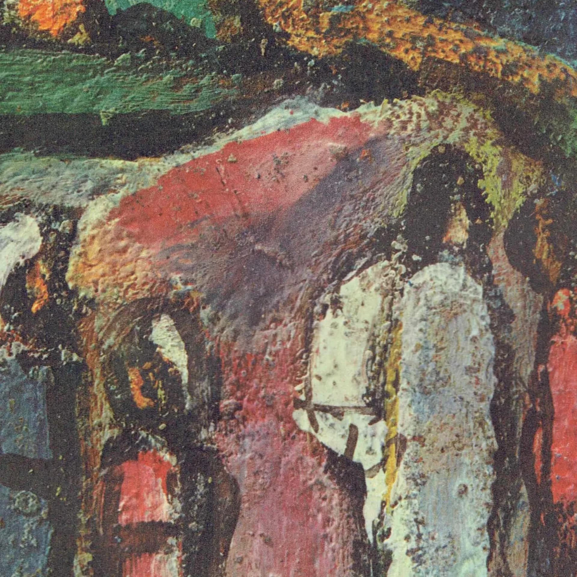 1947 Pastorale Chretienne - Original Vintage Heliogravure By Rouault - Stella Vespera Soleils French Expressionist Sacred Art - 9 x 11.75 in