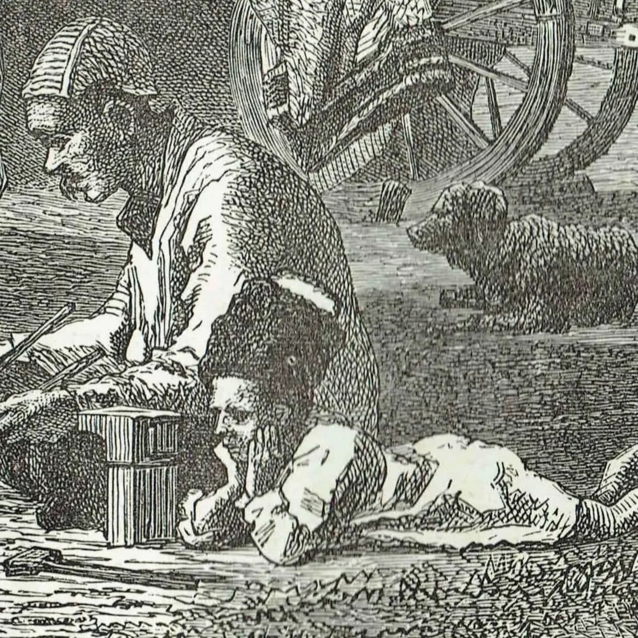 1870s Gipsy Encampment Caucasus - Antique Print - Victorian Travel Illustration Caucasian Mountains - 11.5 x 8 in