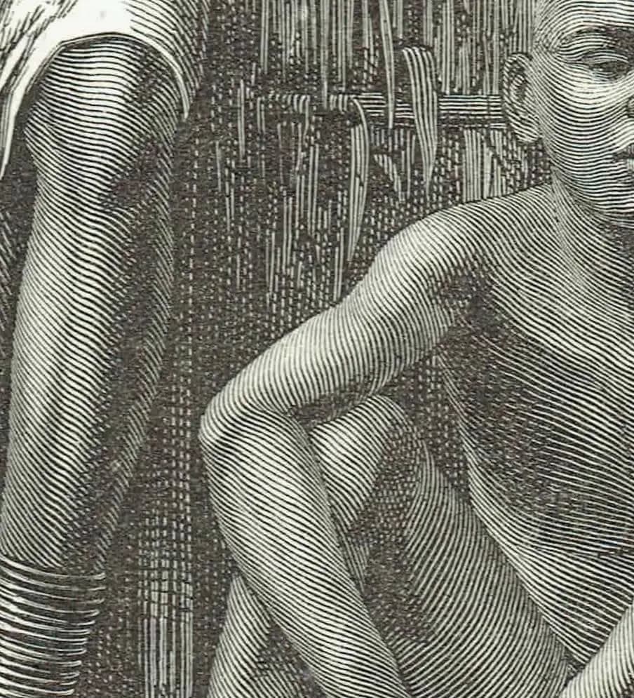 1870s Original Bakalai Woman Children African Portrait Woodblock Print - Victorian Travel Book Illustration - 8.5 x 12 in