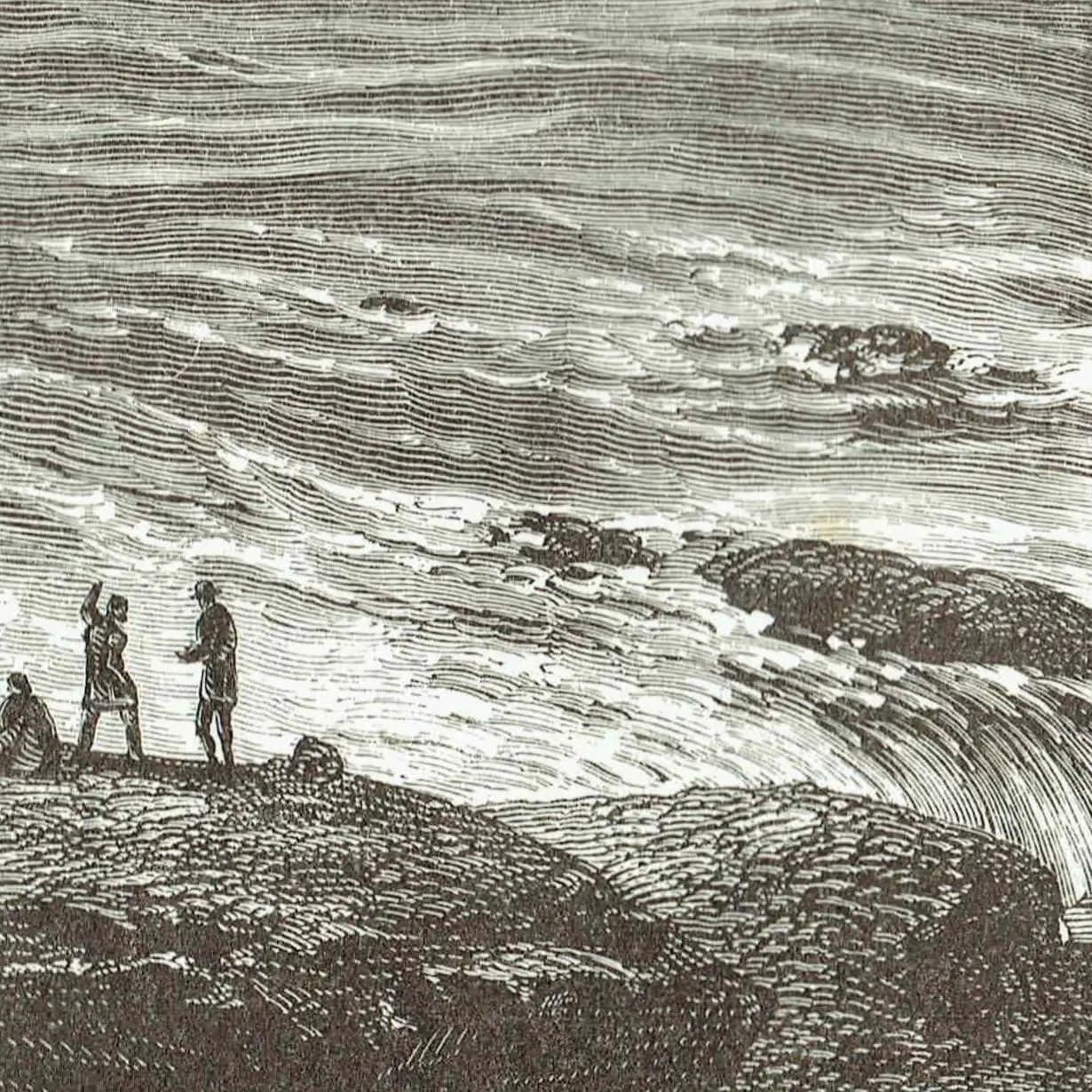 1885 Niagara Falls - Original Antique Engraving By Whymper - Canadian Pictures Sydney Hall Victorian Landscape Travel - 10.75 x 7.25 in